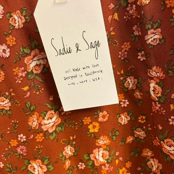 Sadie & Sage Barn Dress in Rust - Picture 3 of 3